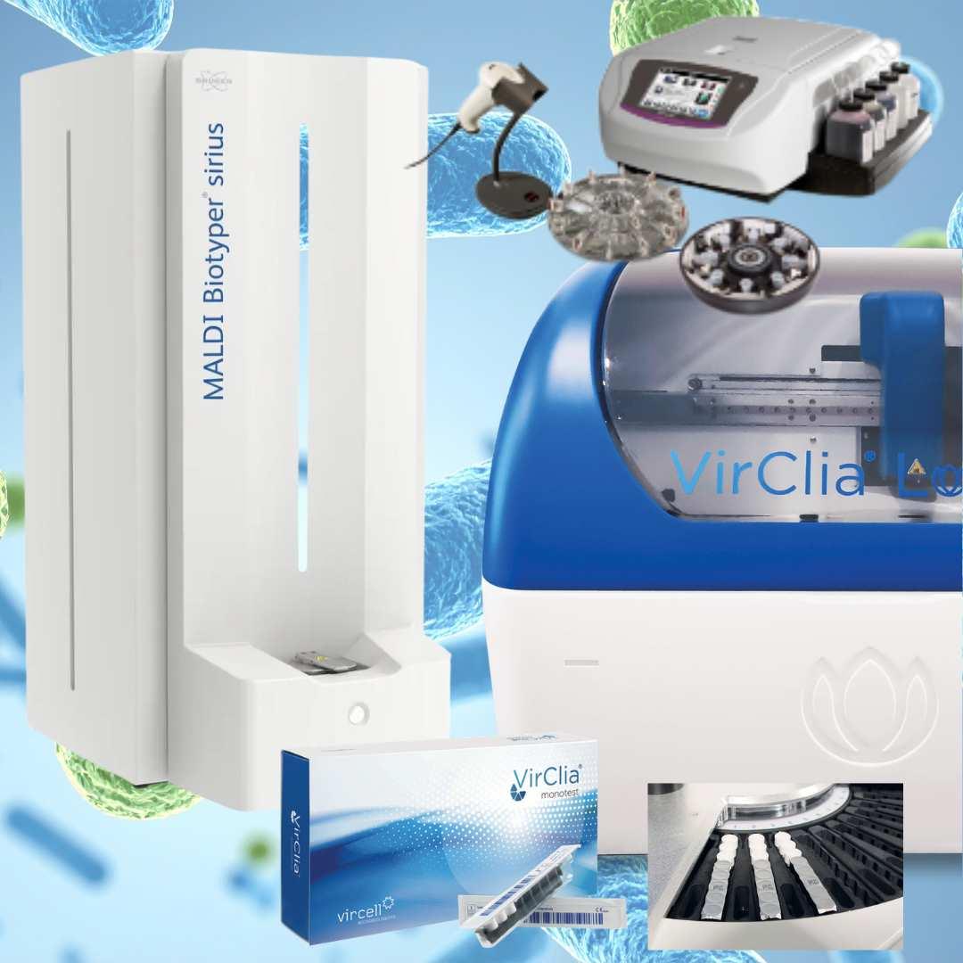 Equipo de microbiología clínica